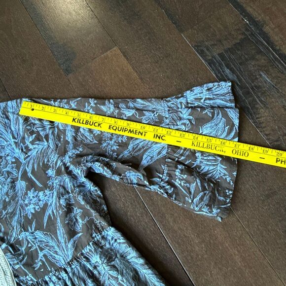 SAIPH womens Santorini knee length dress size medium made in Italy tiered bell s - Picture 12 of 15